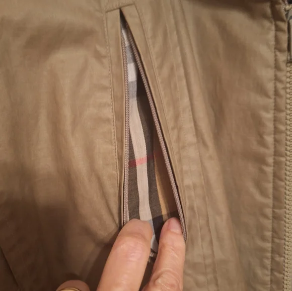 Burberrys England Vintage Full Zip Men's Bomber Style Jacket Preppy Old Money - Picture 6 of 14